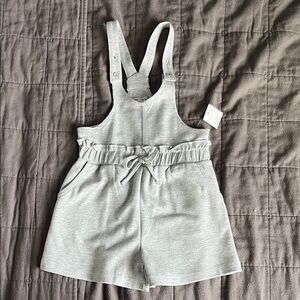 Habitual Light Gray Sleeveless Romper with Adjustable Straps